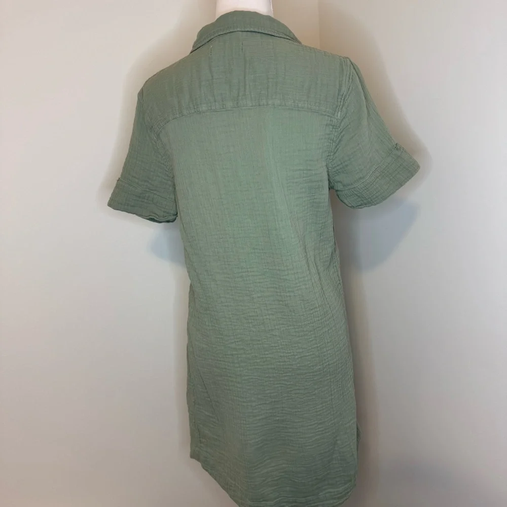 Vineyard Vines Sage Green Mini Gauze Dress